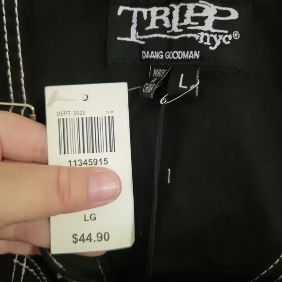 Hot Topic Tripp Large Shortalls - Picture 3 of 3